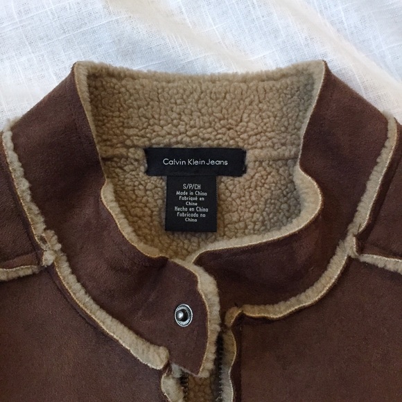 Calvin Klein Shearling Jacket - Picture 2 of 8